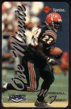 1 Minute Assets Series #1 (1994) Marshall Faulk (12/01/95) Phone Card