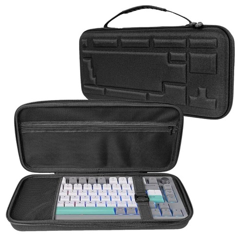 EVA Keyboard Case For 84Keys 75% Keyboards Storage Bag With Ergonomic Handle - Picture 2 of 8