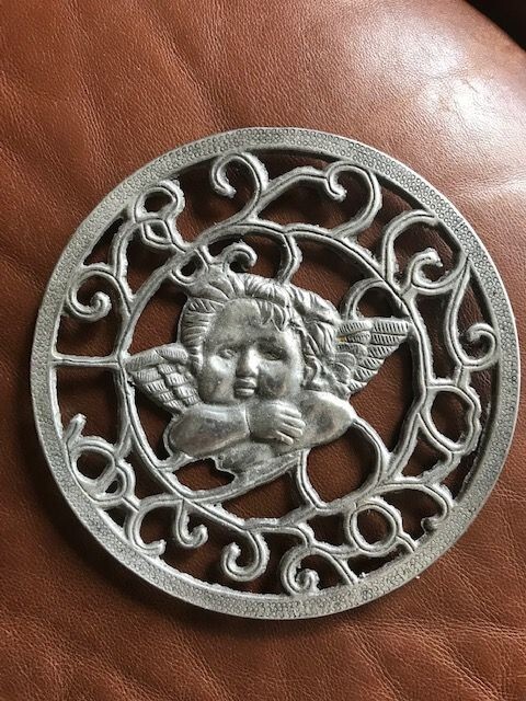 Angel Pewter Trivet