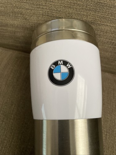 BMW Savor Travel Beverage Tumbler 7" Tall Stainless Exterior and Interior - Picture 2 of 4