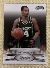 2009 Panini Prestige Bonus Shots Black Signatures 100/100 Sidney Moncrief Auto