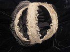 vintage wedding hat, ivory with rhinestones, veil & hat pin — photo 3