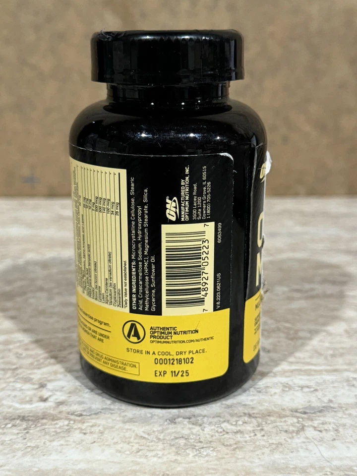 Suplemento activo multivitamínico Optimum Nutrition Opti-Men 90 comprimidos 11/25 Foto 2 de 3