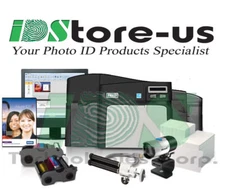 FARGO DTC4250e Dual Side Complete Photo ID Card Printer System + Mag Encoder