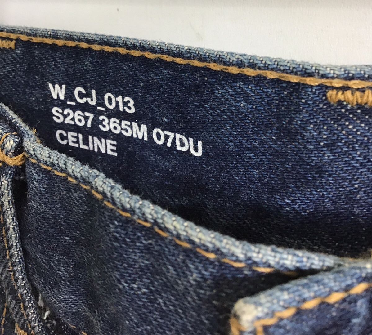 ヴィンテージCeline Skirt Denim Navy サイズ34 Women's Mini skirt in dark union wash denim | CELINE | 24S
