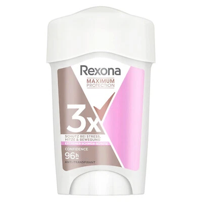 Rexona Deo Anti-Transpirant Cremestick Maximum 45 ml 96h Neu Damen Sport Gym