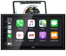 JVC KW-M560BT 6.8" Bluetooth Digital Media Car Play/Android Receiver+ Cam XV30