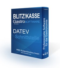 Blitz!Kasse® Kassensoftware -DATEV Schnittstelle - nur 9,80 Euro Netto Monatlich