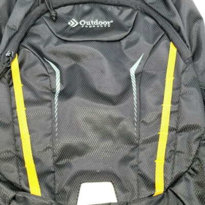 Outdoor Products Back Pack Black Adjustable Straps Waterproof