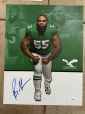 Brandon Graham Signed Autographed 11x14 Photo Philadelphia Eagles JSA COA