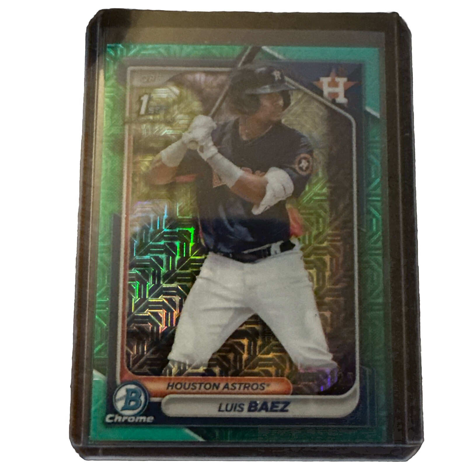 Luis Baez 2024 Bowman Chrome Aqua Mega Refractor 1st Bowman #050/125 #BCP-66