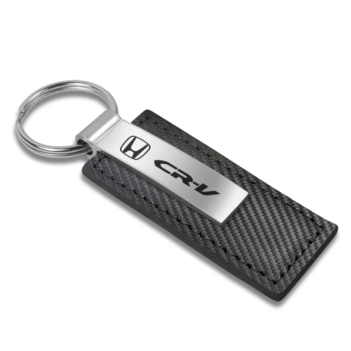 Honda CR V Black Carbon Fiber Look Leather Key Chain eBay
