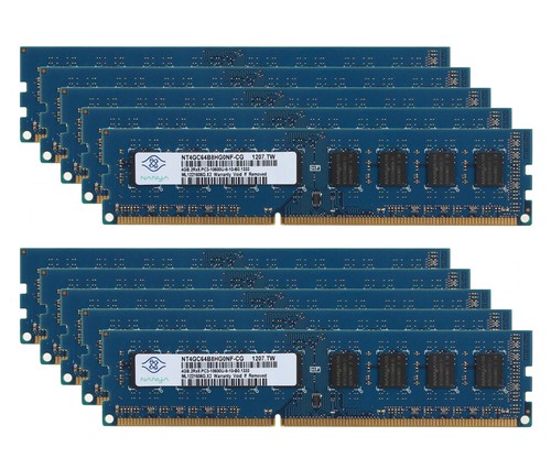 Nanya DDR3 RAM 40GB 10X 4GB 2RX8 PC3-10600 1333MHz DIMM Desktop Memory  PC10600 - Picture 1 of 8