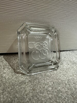 VSOE Venedig Sumplon Orient Express Glas Aschenbecher 4,5'' Vintage Schmuck Schale Geschenk