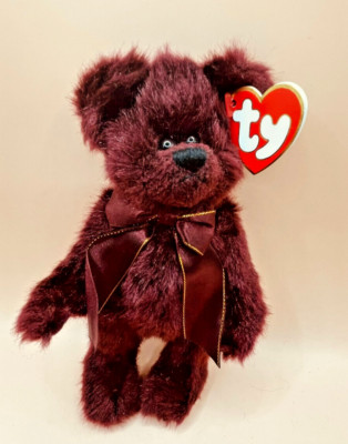 Ty Beanie Bear, Attic Treasures Collection - '' Beargundy '' mit Tag - selten