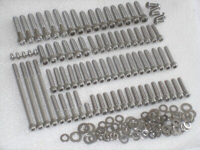 Harley Davidson Dyna Twin Cam 96 2007-11 Motorabdeckungen Edelstahl Innensechskant Schraubensatz