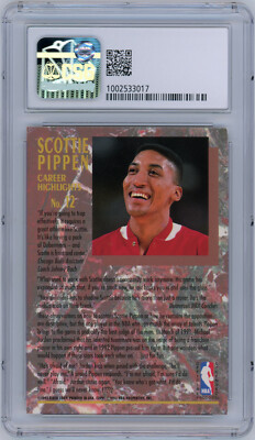 1992-93 Ultra #12 Scottie Pippen Career Highlights Graded CSG 5