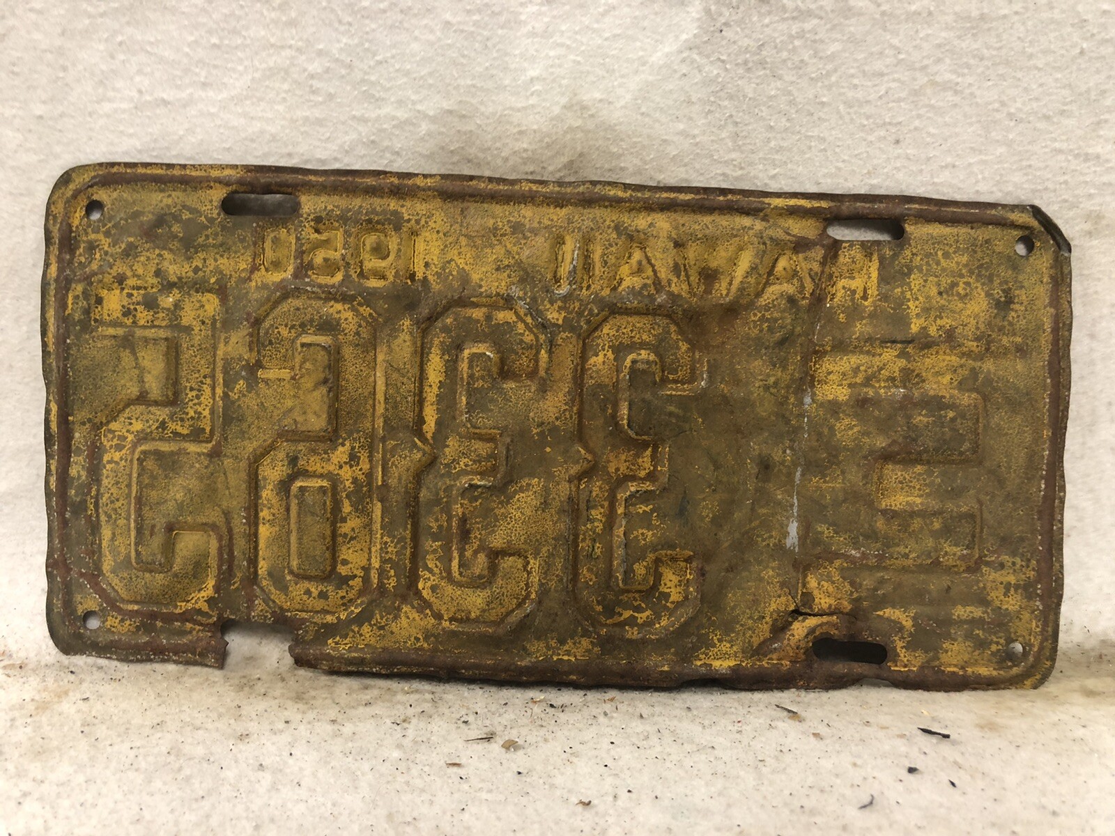 Vintage 1950 Hawaii License Plate eBay