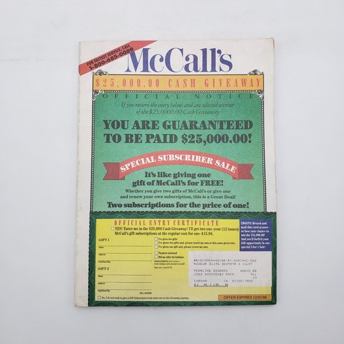 Vintage McCall's Collector's Issue Magazine November 1996 | Roseanne - Picture 3 of 17