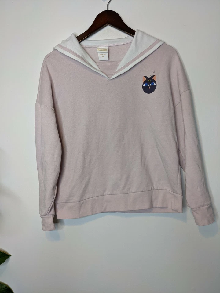Hot Topic Sailor Moon Chibi EE. UU. Cuello Marinero Juegos con disfraces Chaqueta de Algodón Rosa Kawaii Foto 2 de 4