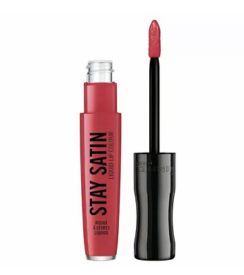 Rimmel London Stay Satin Lip Liquid 600 (Scrunchie) 0.21fl oz 6.5 ml-New
