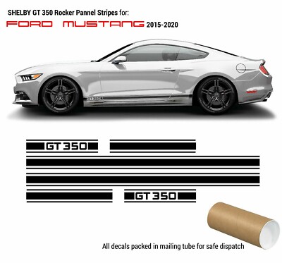 Shelby GT350 Rocker stripes for Ford Mustang 2015 - 2023