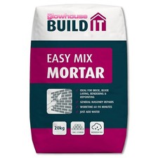 Build IT Easy Mix Mortar Bag, Just Add Water 20kg Brick Block Laying Repointing