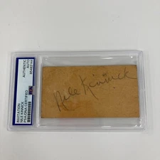 Nile Kinnick Signed 1939 Heisman Trophy Ticket PSA DNA & JSA COA RARE