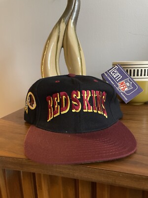 NWT Vintage Drew Pearson NFL 90s Washington Redskins Arch Snapback Hat Cap