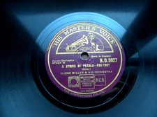 0019/ GLENN MILLER-String of pearls -Blue rain- KLASSIKER- SWING-78rpm Schellack