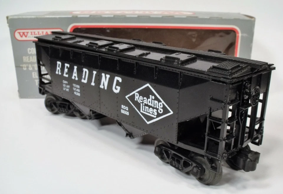 NIB WILLIAMS 201 BLACK COVERED HOPPER READING LINES 09300 Never Run C9 SHELVED - Image 2 of 4