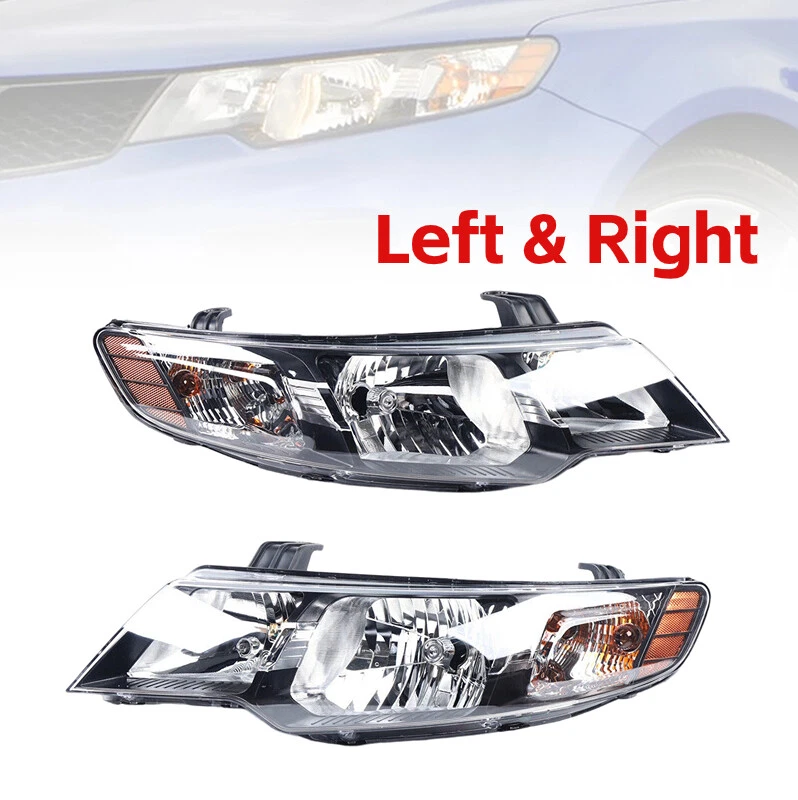 Left+Right Set Headlights Halogen For 2010-2013 Kia Forte / Forte Koup EX LX SX Foto 2 de 4
