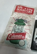 Vintage Coleman 21A Silk Lite Lantern Mantles - SEALED Old Advertising Camping