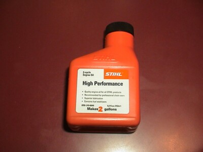 NEW OE STIHL Chainsaw Trimmer High Performance 2-Cycle Engine Oil 5.2oz 2gal Mix