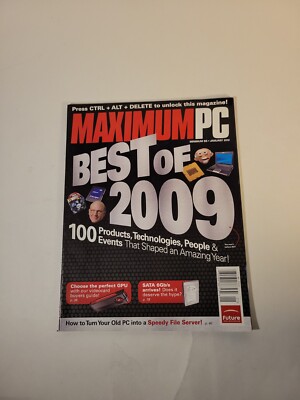 Vintage Maximum PC Magazine January 2010