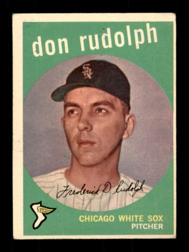 1959 Topps #179 Don Rudolph G White Sox 556675 | eBay