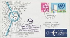 JAPAN 1971 Luftpostableitung von und zur LUPOSTA Berlin mit Deutsche Lufthansa