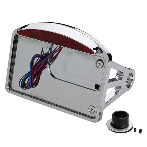 Motorcycle Side Mount License Plate Tail Light Bracket For Harley Bobber Chopper eBay