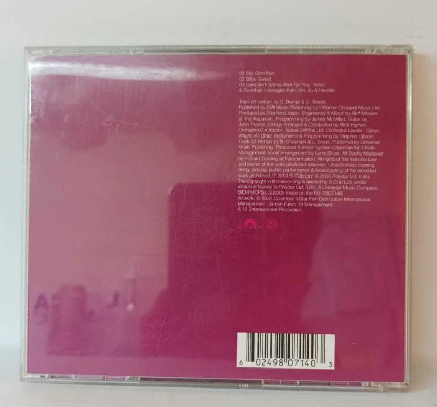 S CLUB - Say Goodbye / Love Ain'T Gonna Warten For You (CD, Single, Enh, CD2) - Bild 2 von 2