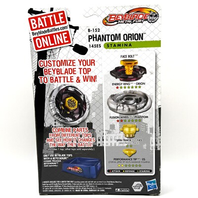 メタルファイトベイブレード ファントムオリオンバルカンホロギウム　ランチャー Hasbro Metal Fury B-152 Phantom Orion 145ES Stamina | eBay