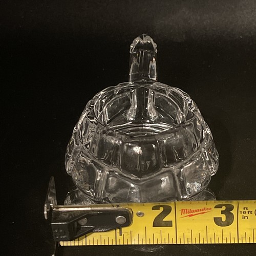 Clear Glass Turtle Tortoise Tea Light Candle Holder Nature - Picture 9 of 10