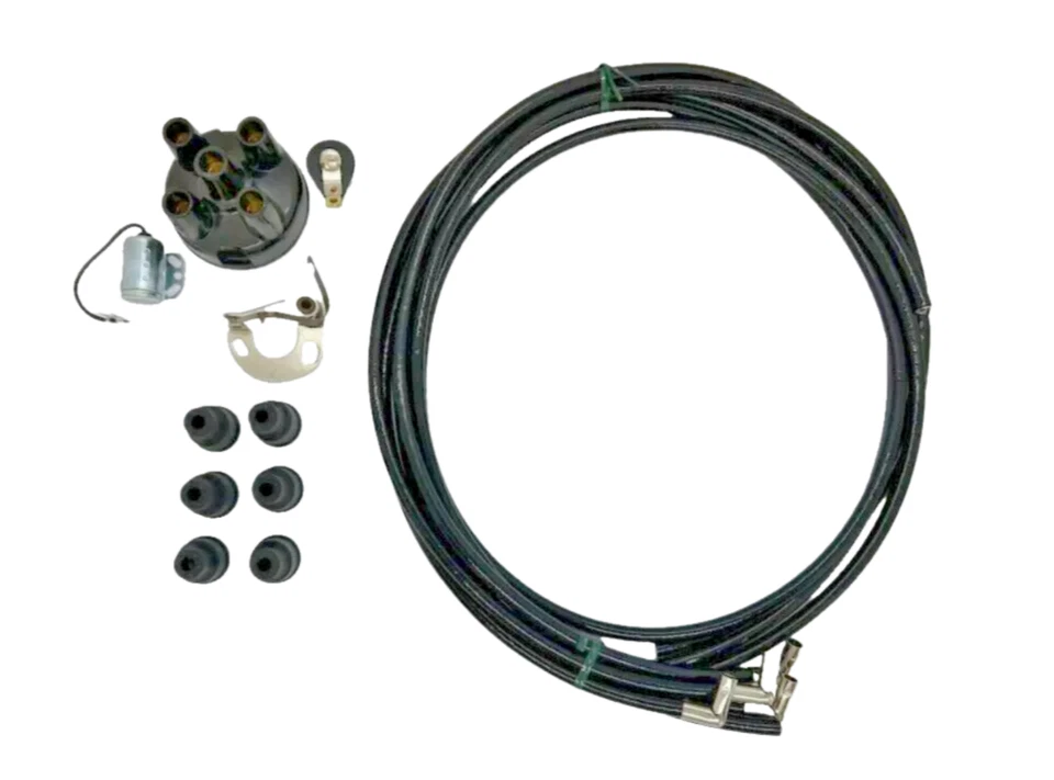 Kit de fios plugue de ignição ajuste luxo distribuidor 4 cilindros Plymouth 1930-1932. - Imagem 3 de 4