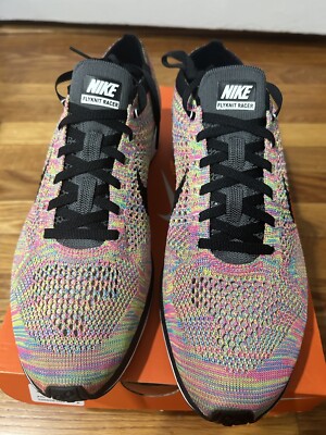 Size 12 Nike Flyknit Racer Multicolor 2016 Grey Tongue for sale