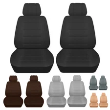 Two Front Seat Covers Fits 2006 - 2011 Volkswagen Beetle Solid Color Seat Covers