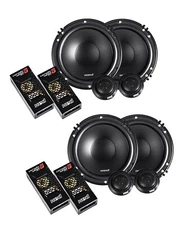 4x Cerwin Vega XED650C 6.5-Inch 600 Watts Total 2-Way Component Speaker System