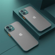 Case for iPhone 16 15 14 Pro Max 13 11 12 7 8 XR Matte Colours Shockproof Cover