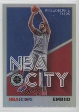 2019-20 Panini NBA Hoops Premium Stock NBA City Holo Joel Embiid #25 ng3