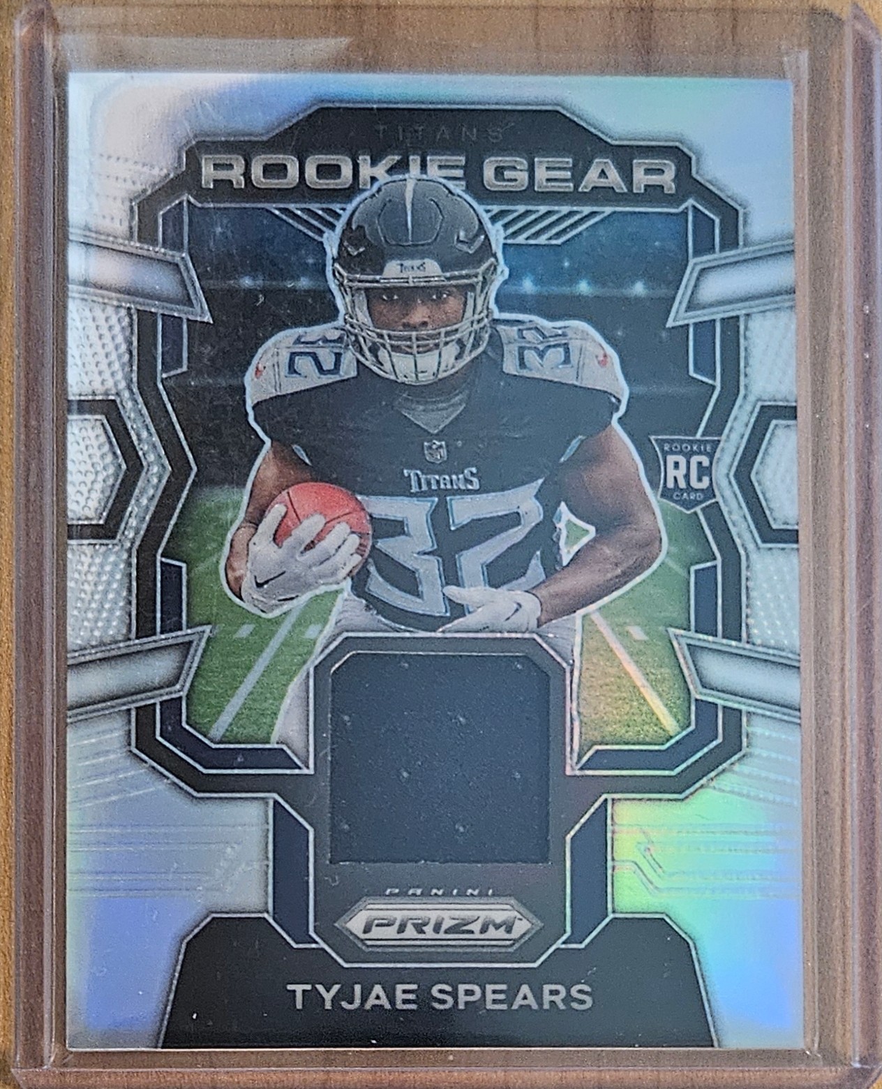 2023 Panini Prizm Football Rookie Gear Game Used Relic Tyjae Spears Card #RG-TS