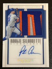 2019 National Treasures PETE ALONSO Rookie Silhouettes Patch Auto /10 RC Orioles