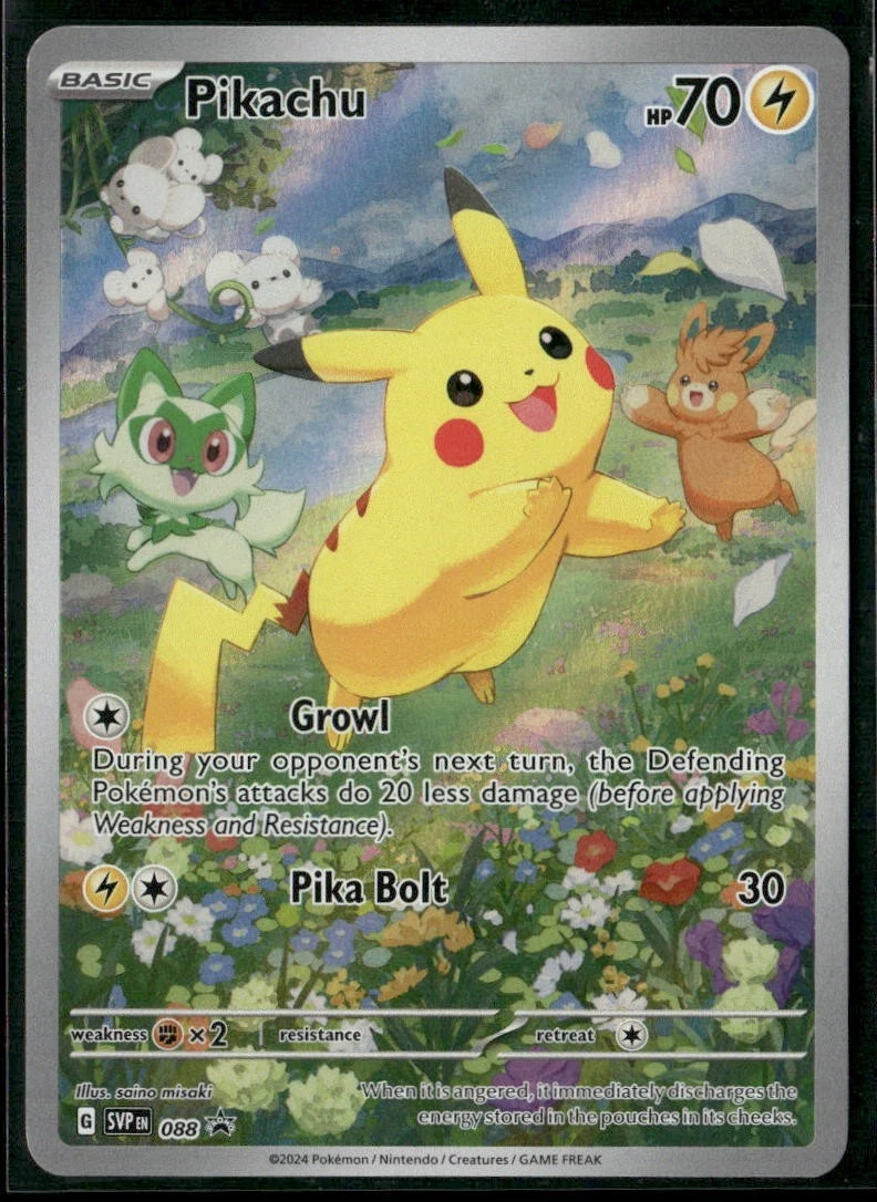 Preços baixos em Pikachu 088 Sv: Scarlet & Violet Promo Cards | eBay